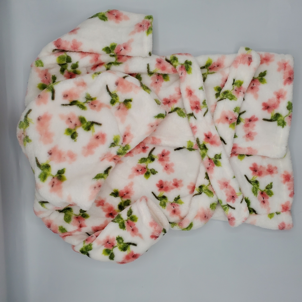 Floral Baby Girl Bathrobe 0-9 Months